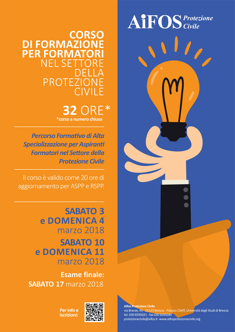 Corso di Formazione per Formatori nel Settore della Protezione Civile